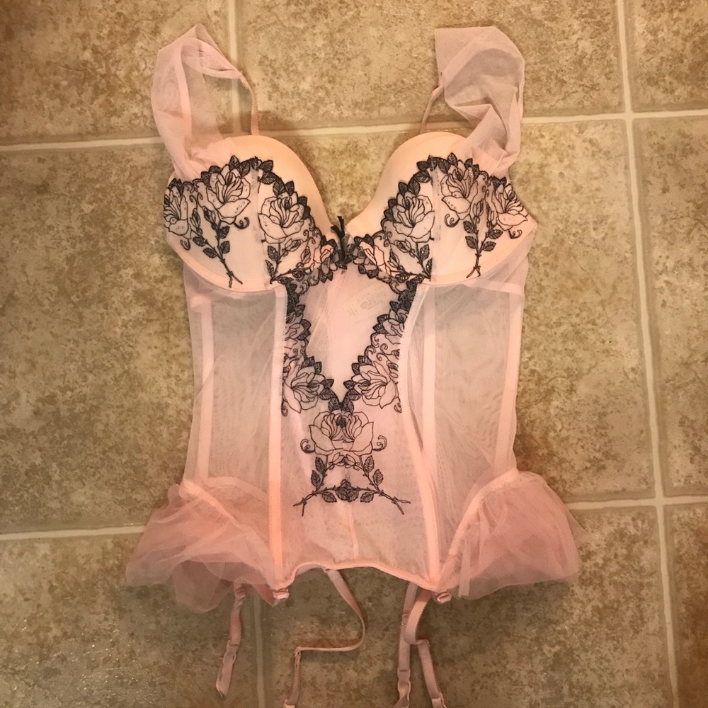 NWT Pink VS lingerie without panties 36b